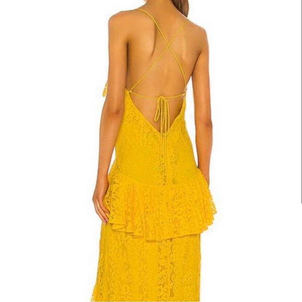 Micheal Costello x REVOLVE Justine Gown in Yellow - Picture 2 of 3